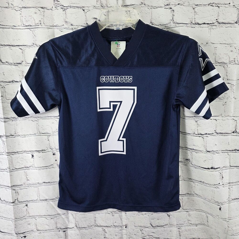 Team Apparel Youth L (10-12) Navy Blue Dallas Cowboys‎ #7 Trevon Diggs Jersey